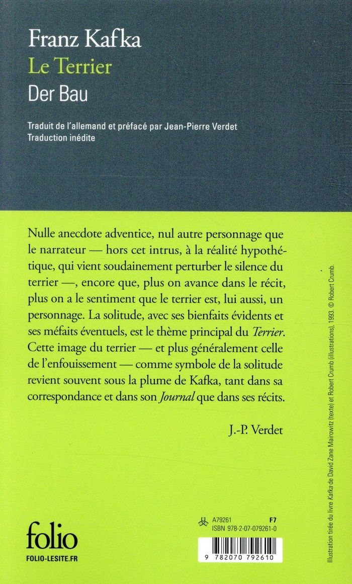 Quatrième de couverture de « Le terrier »
