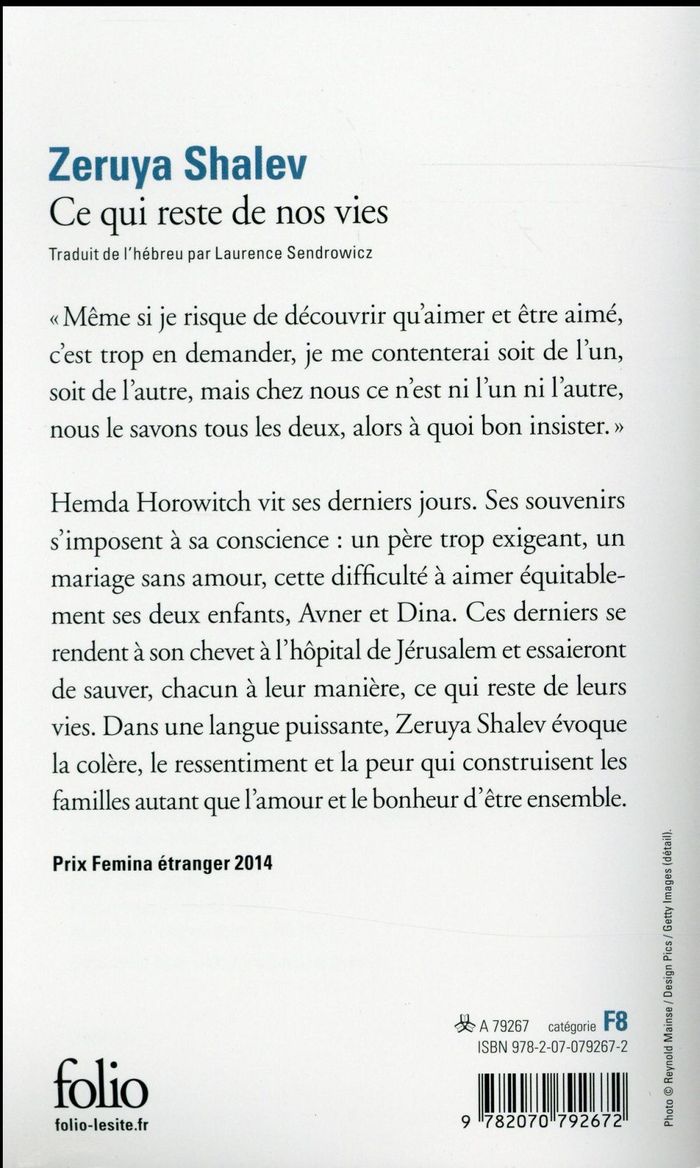 Quatrième de couverture de « CE QUI RESTE DE NOS VIES »