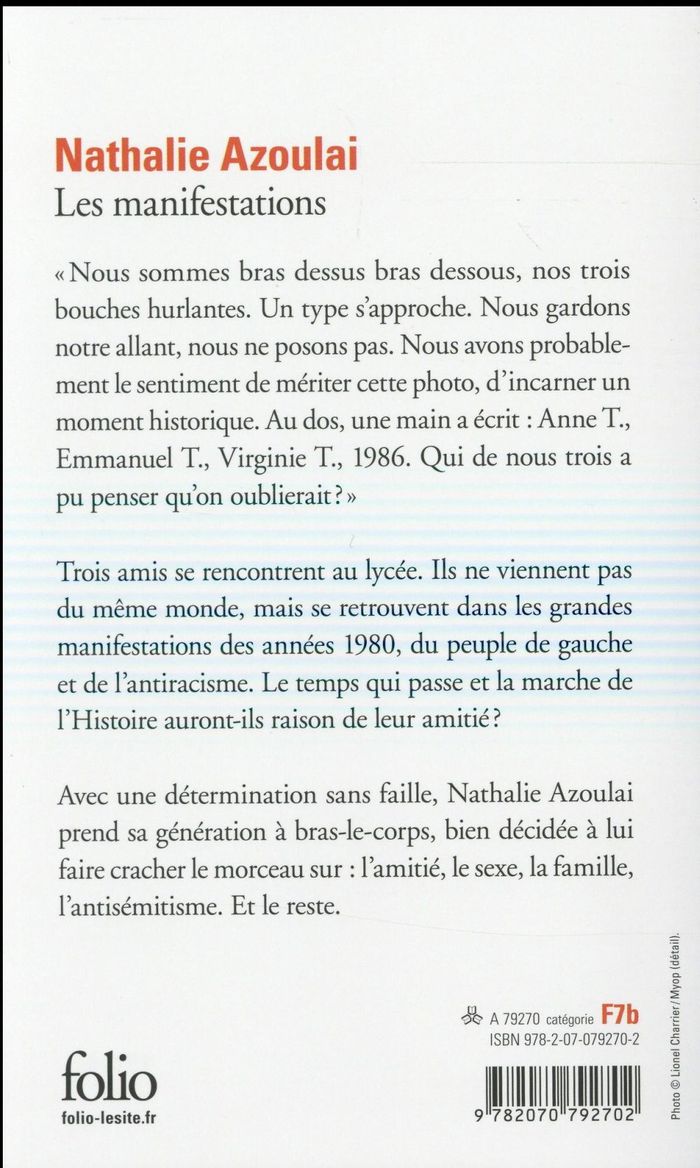 Quatrième de couverture de « Les manifestations »