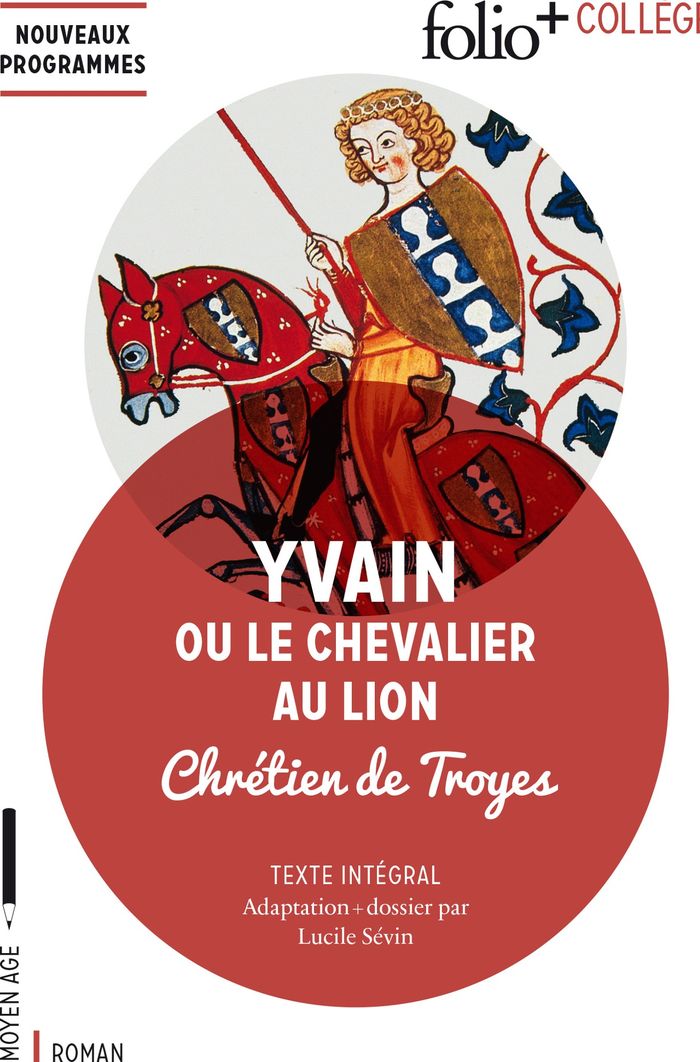 Couverture du livre « Yvain ou Le chevalier au lion : texte intégral » de Chrétien de Troyes, librairie Les Contes Infusés à Corte