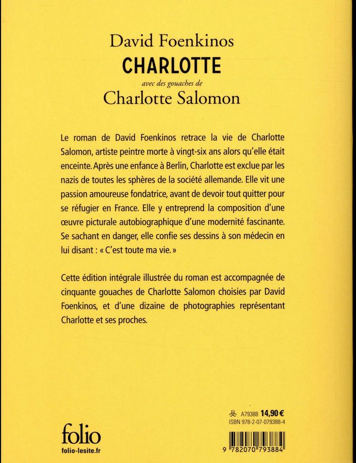 Quatrième de couverture de « Charlotte »