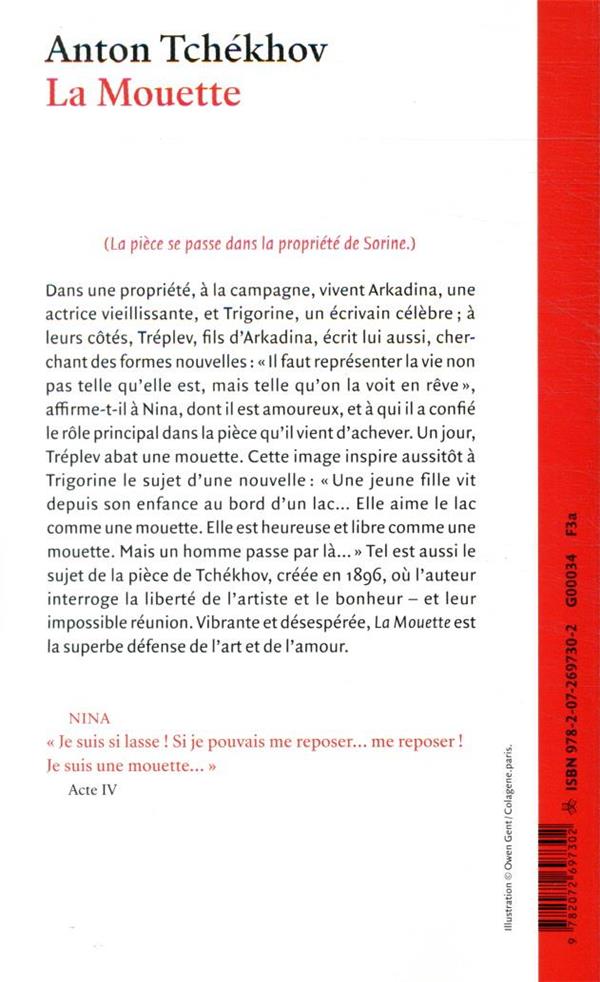 Quatrième de couverture de « La mouette »