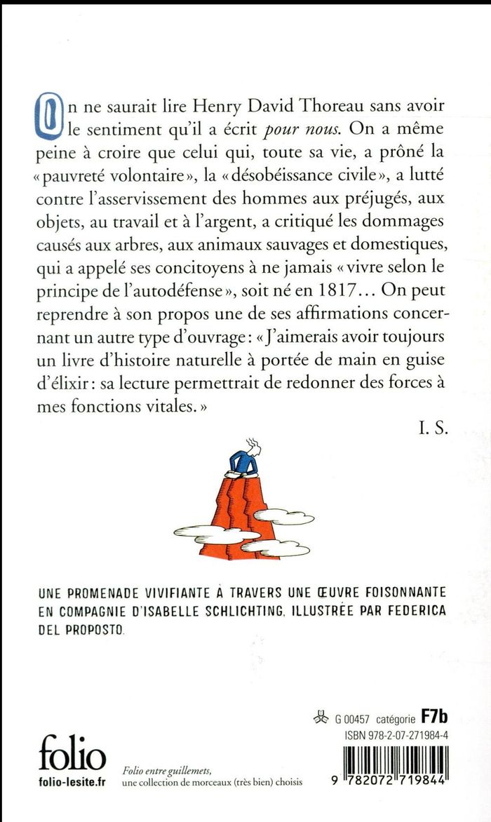 Quatrième de couverture de « Les citations écologiques avant l'heure »