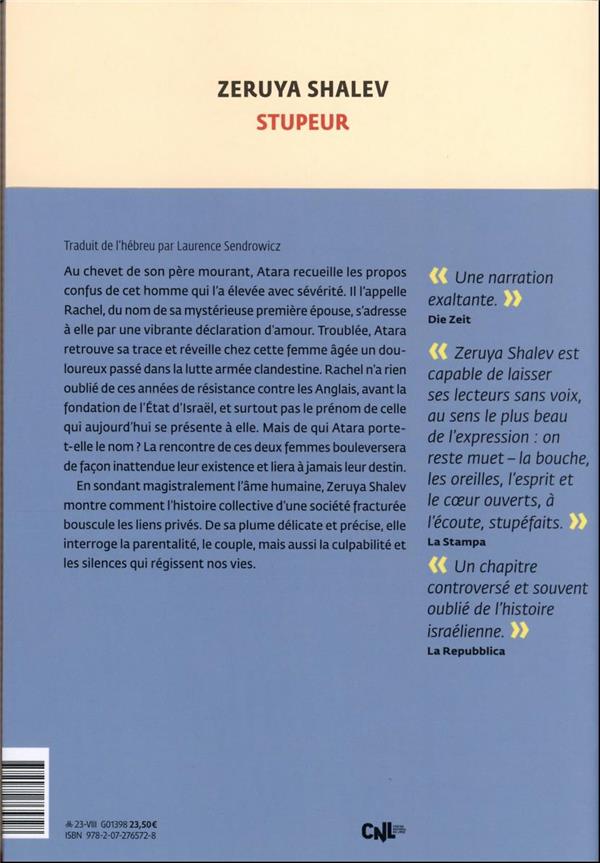 Quatrième de couverture de « Stupeur : roman »