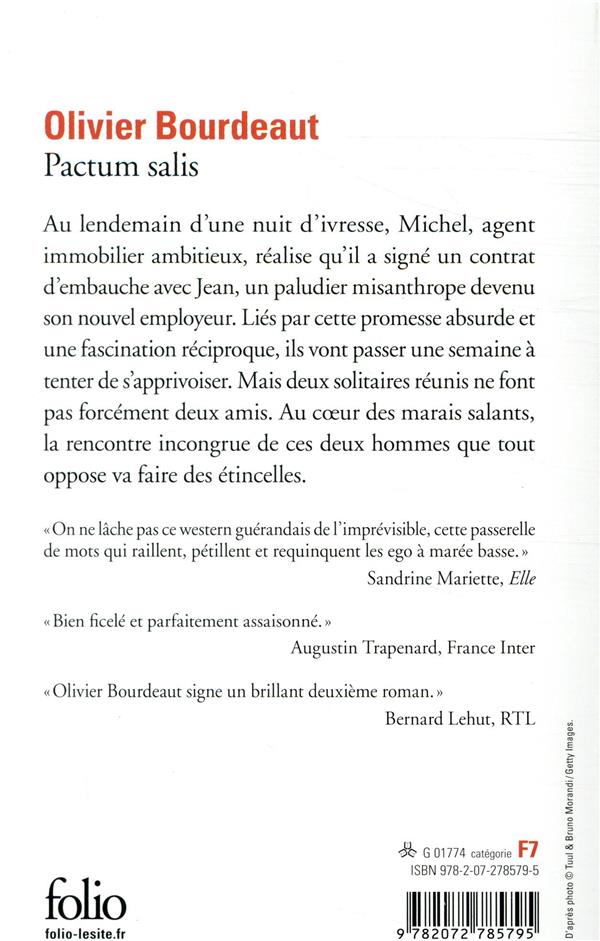 Quatrième de couverture de « Pactum salis »