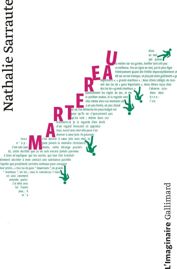 Couverture du livre « Martereau » de Nathalie Sarraute, librairie Les Contes Infusés à Corte