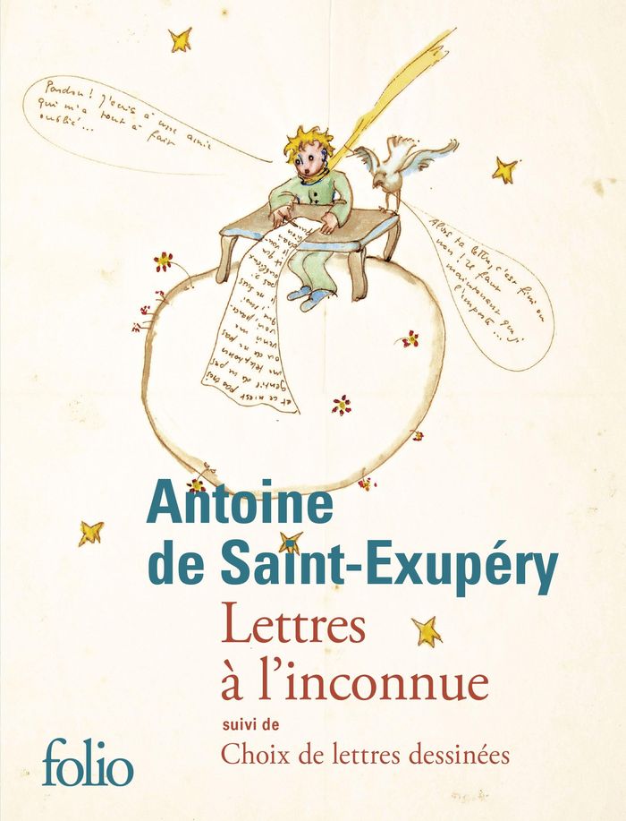 Couverture du livre « Lettres à l'inconnue » de Antoine de Saint-Exupéry, librairie Les Contes Infusés à Corte
