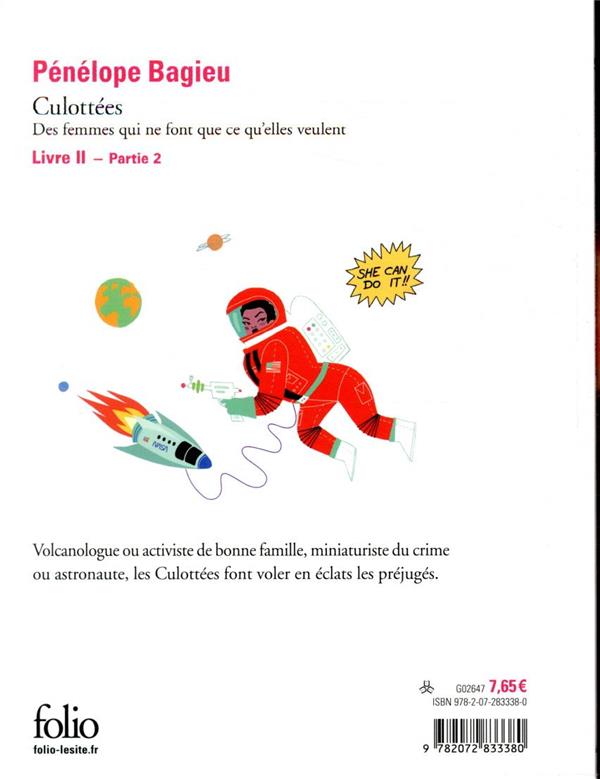 Quatrième de couverture de « Culottées : des femmes qui ne font que ce qu'elles veulent »