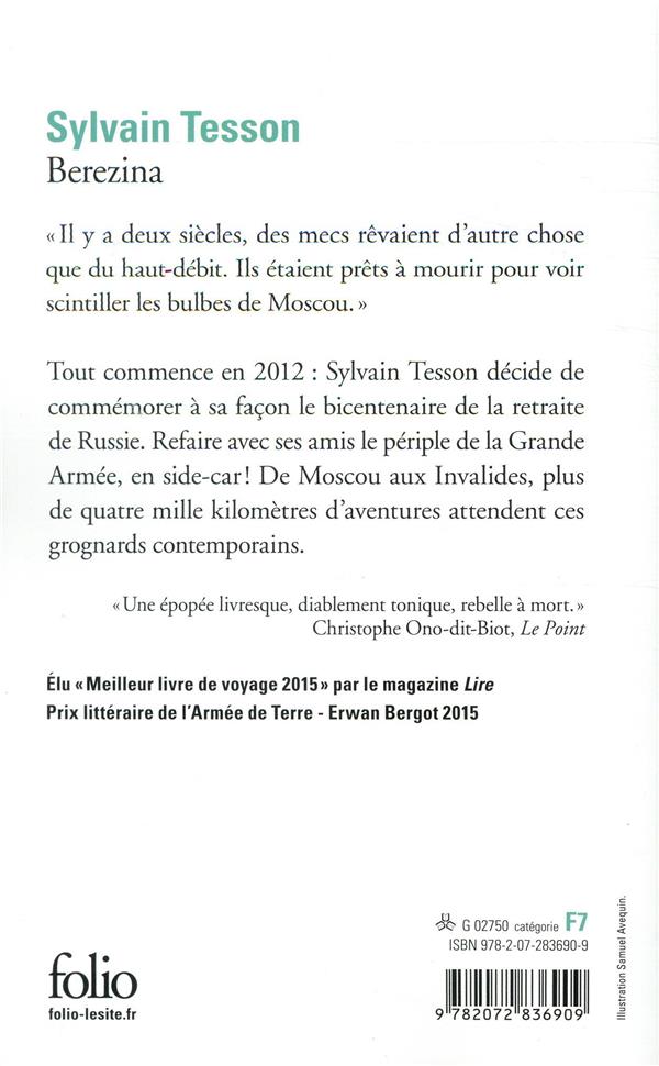 Quatrième de couverture de « BEREZINA »