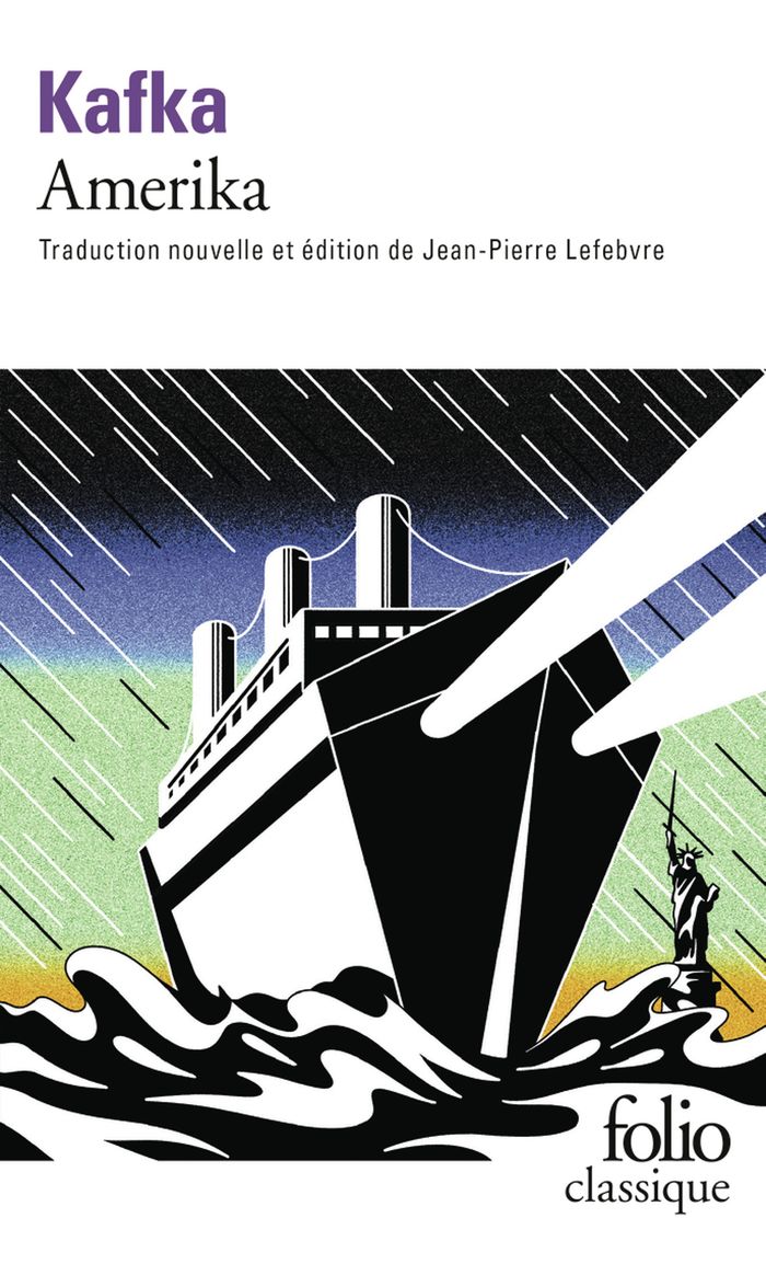 Couverture du livre « Amerika » de Franz Kafka, librairie Les Contes Infusés à Corte