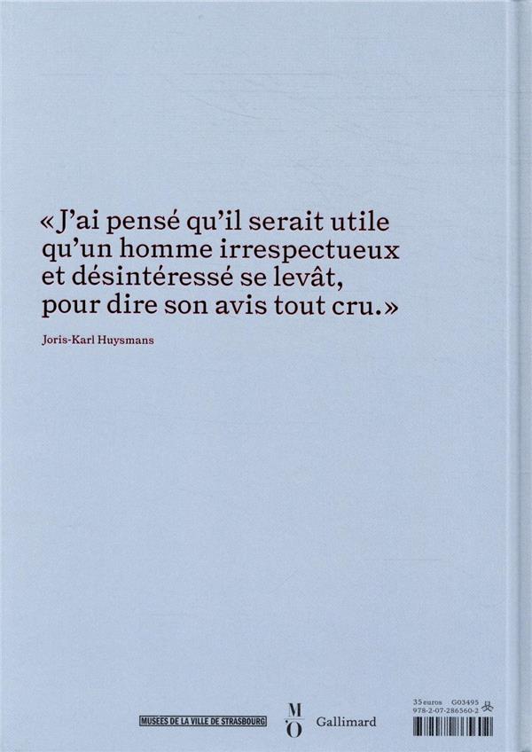 Quatrième de couverture de « JORIS-KARL HUYSMANS - DE DEGAS A GRUNEWALD »