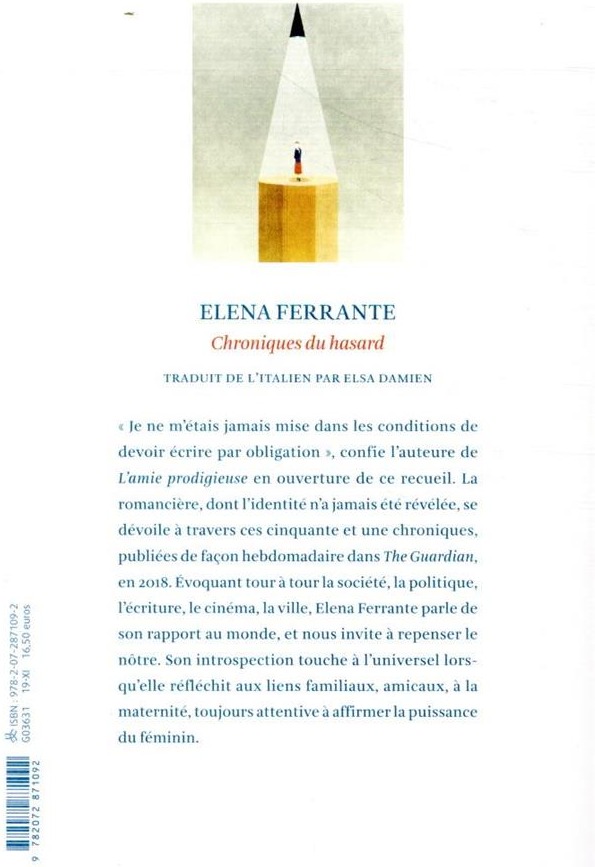 Quatrième de couverture de « Chroniques du hasard »