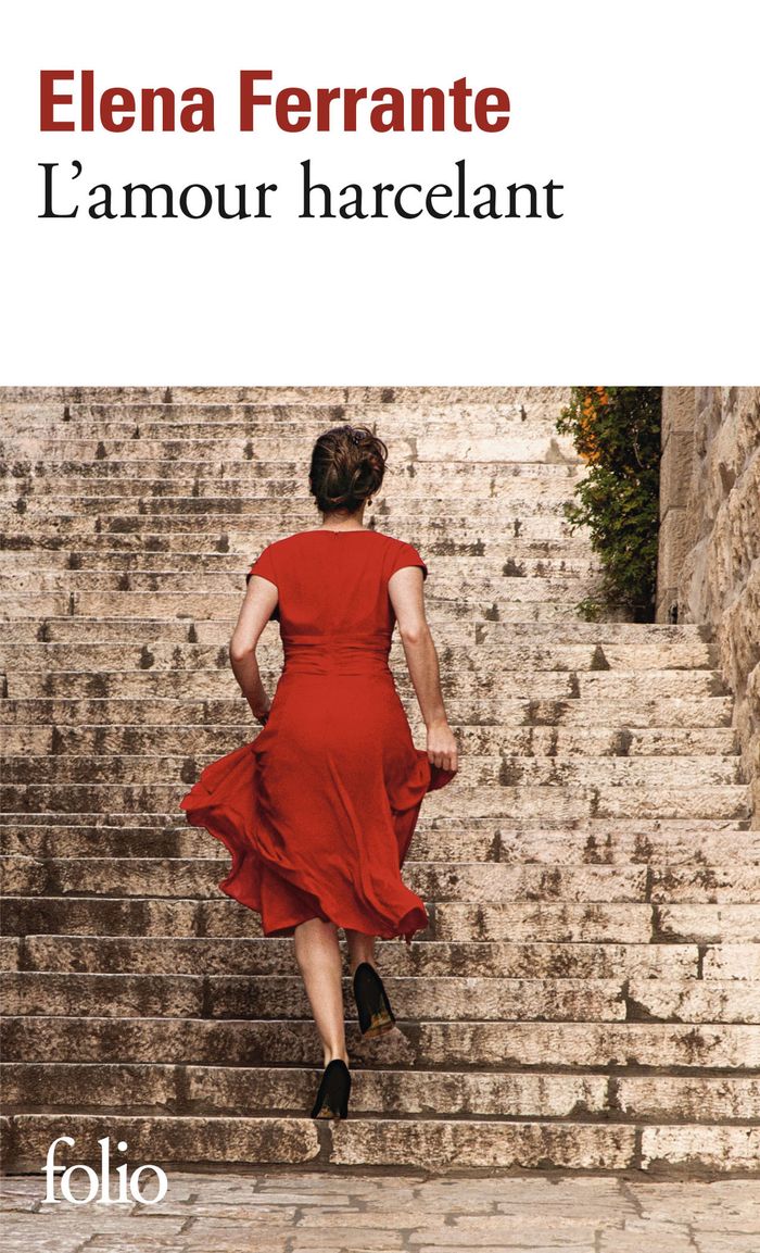 Couverture du livre « L'amour harcelant » de Elena Ferrante, librairie Les Contes Infusés à Corte
