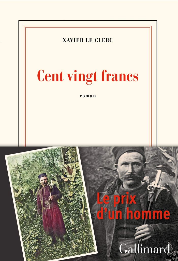 Couverture du livre « Cent vingt francs : roman », librairie Les Contes Infusés à Corte