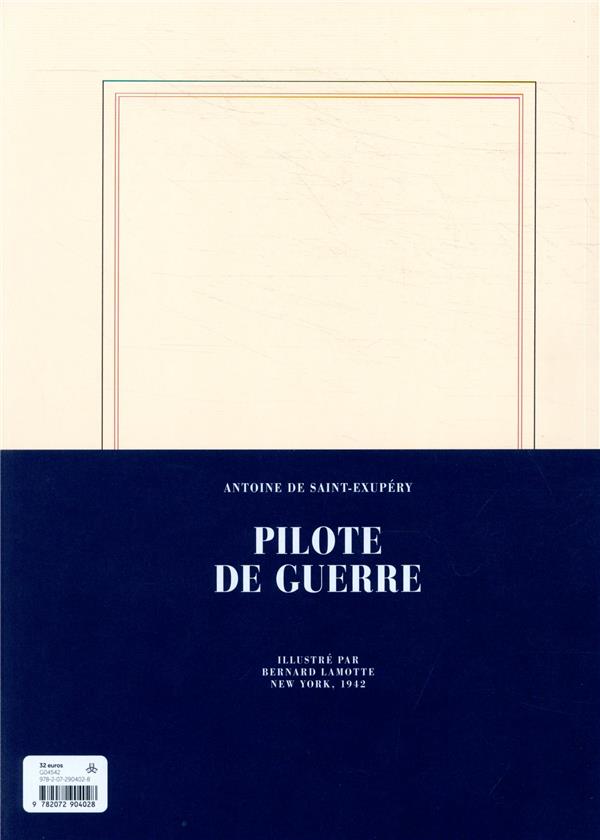 Quatrième de couverture de « Pilote de guerre »