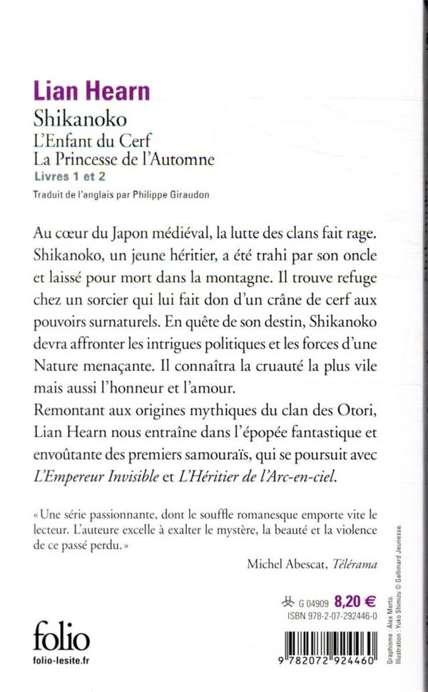 Quatrième de couverture de « L'enfant du cerf »