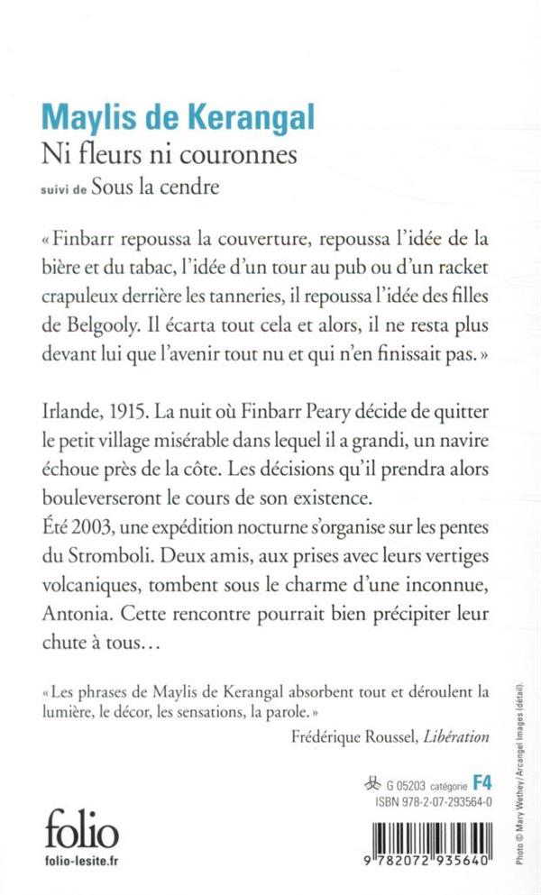 Quatrième de couverture de « Ni fleurs ni couronnes »
