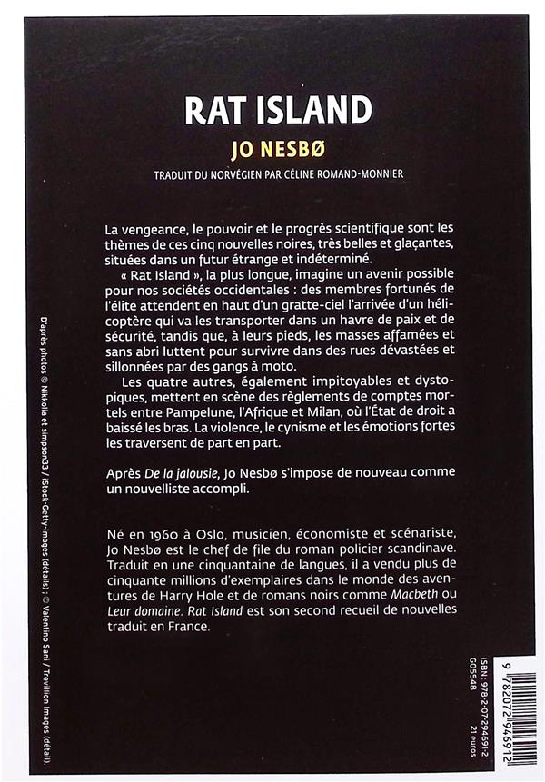 Quatrième de couverture de « Rat Island »