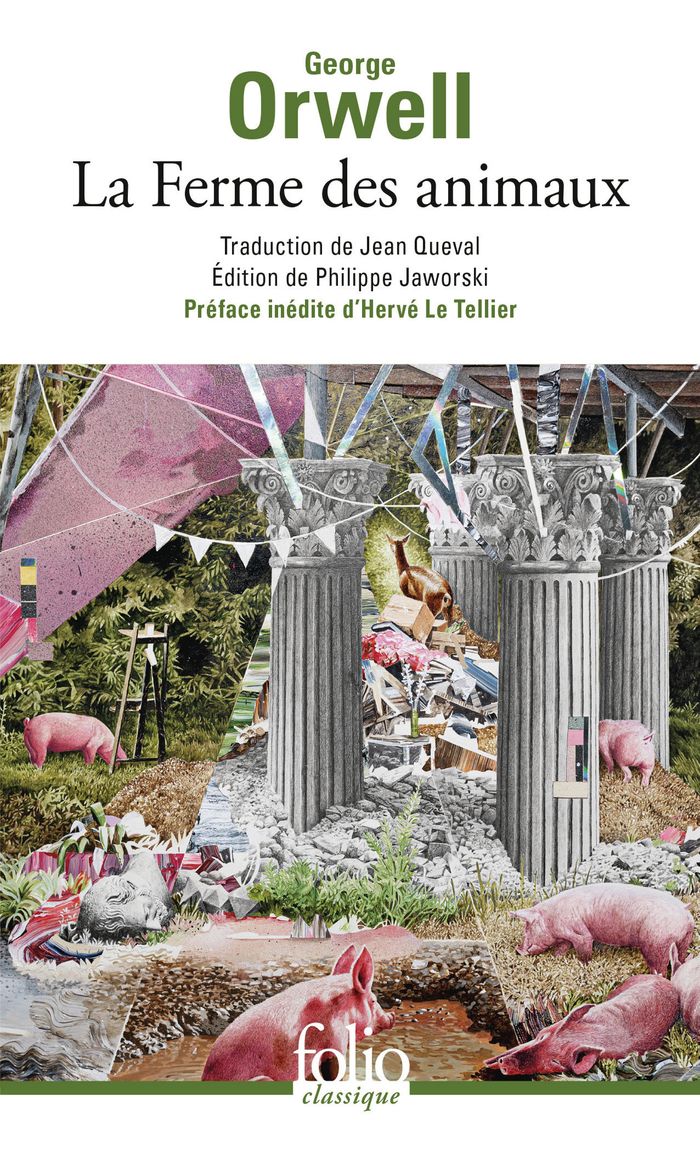 Couverture du livre « La ferme des animaux » de George Orwell, librairie Les Contes Infusés à Corte
