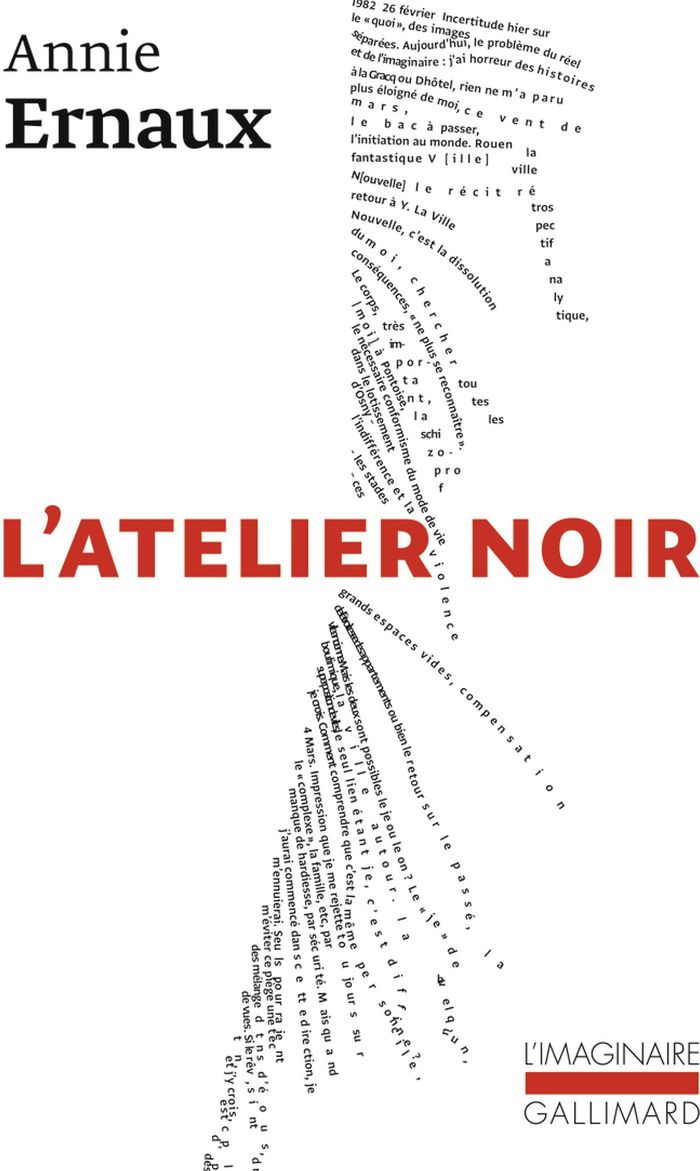 Couverture du livre « L'atelier noir » de Annie Ernaux, librairie Les Contes Infusés à Corte
