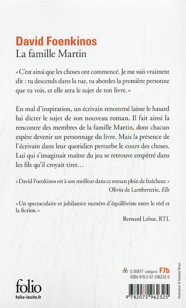 Quatrième de couverture de « LA FAMILLE MARTIN »
