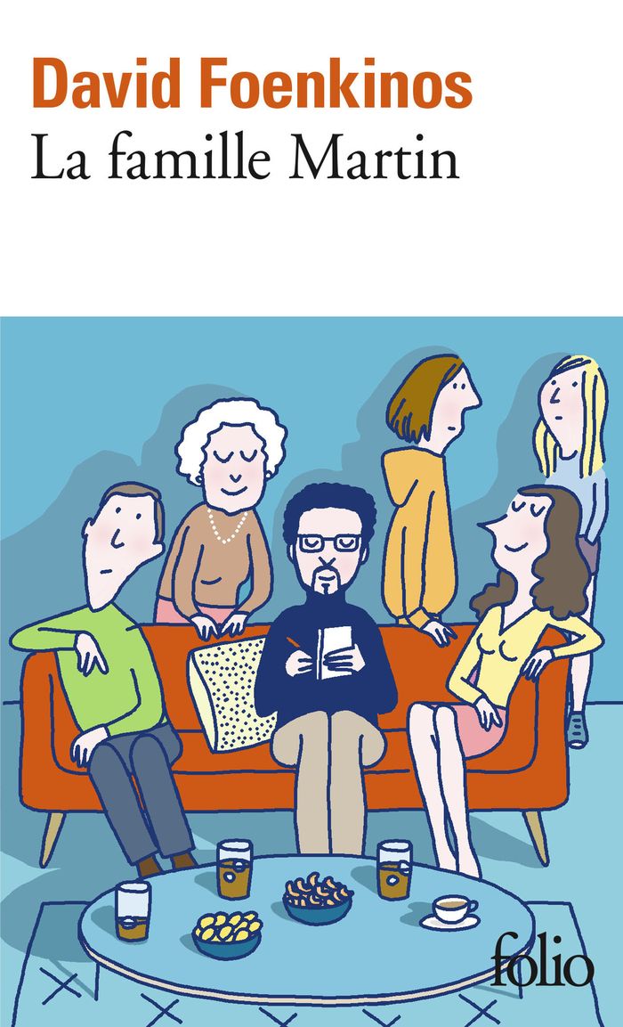 Couverture du livre « LA FAMILLE MARTIN » de David Foenkinos, librairie Les Contes Infusés à Corte