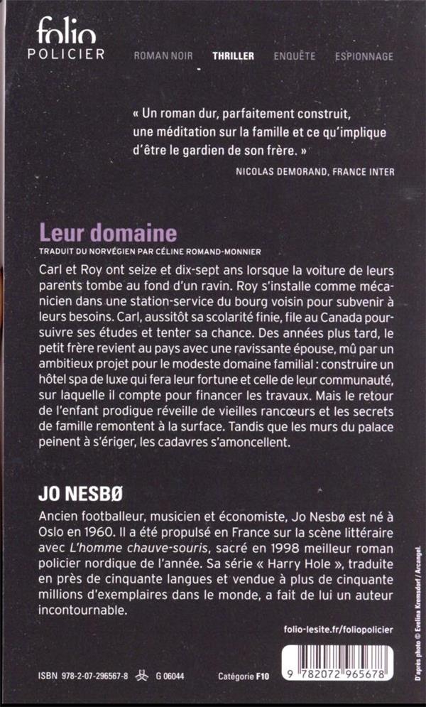 Quatrième de couverture de « Leur domaine »