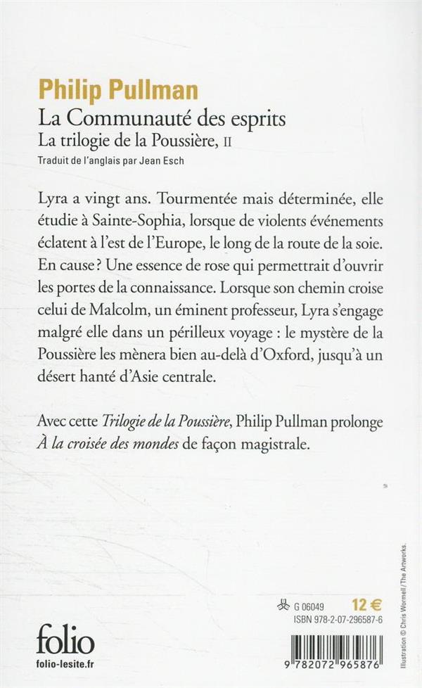 Quatrième de couverture de « La communauté des esprits »
