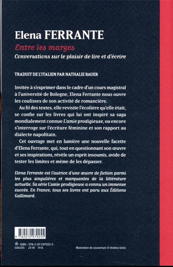 Quatrième de couverture de « Entre les marges : conversations sur le plaisir de lire et d'écrire »