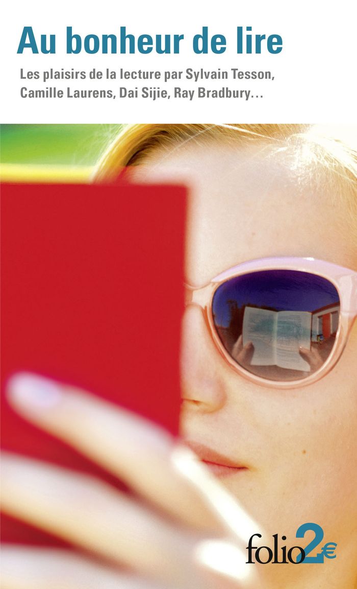 Couverture du livre « Au bonheur de lire : les plaisirs de la lecture » de Sylvain Tesson, librairie Les Contes Infusés à Corte