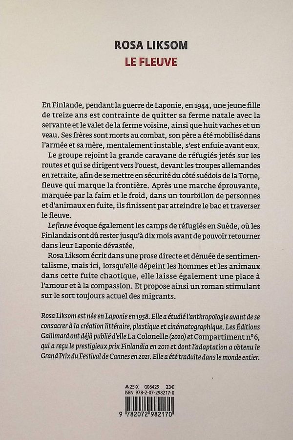 Quatrième de couverture de « Le fleuve : récit »