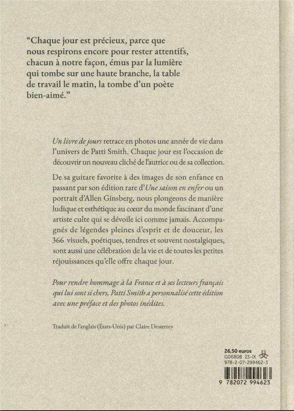 Quatrième de couverture de « Un livre de jours »