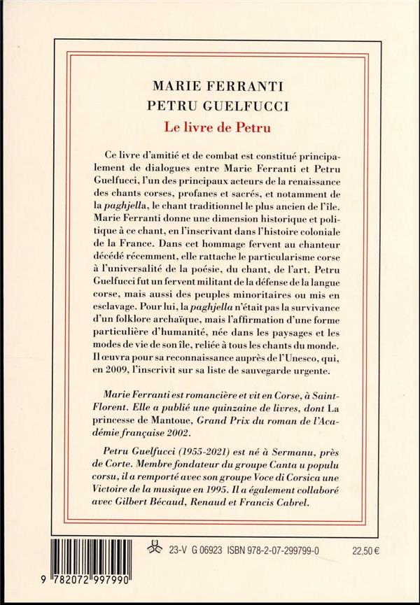 Quatrième de couverture de « Le livre de Petru »
