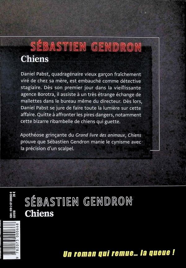 Quatrième de couverture de « Chiens »