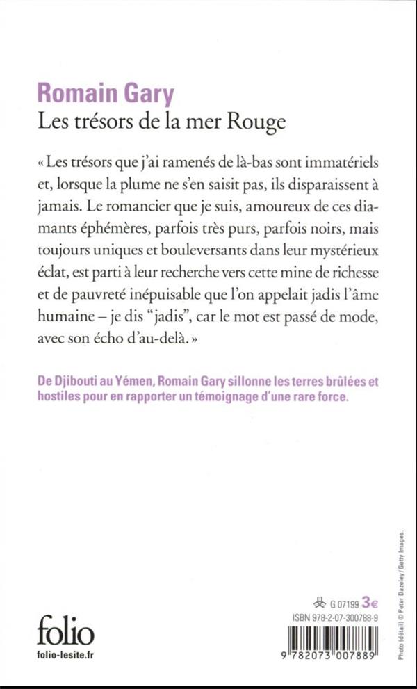 Quatrième de couverture de « Les trésors de la mer Rouge »