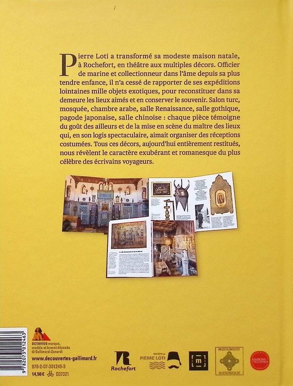 Quatrième de couverture de « La maison de Pierre Loti : écrivain voyageur »