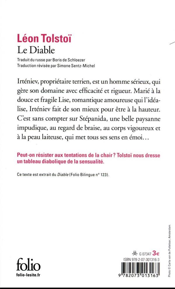 Quatrième de couverture de « LE DIABLE »