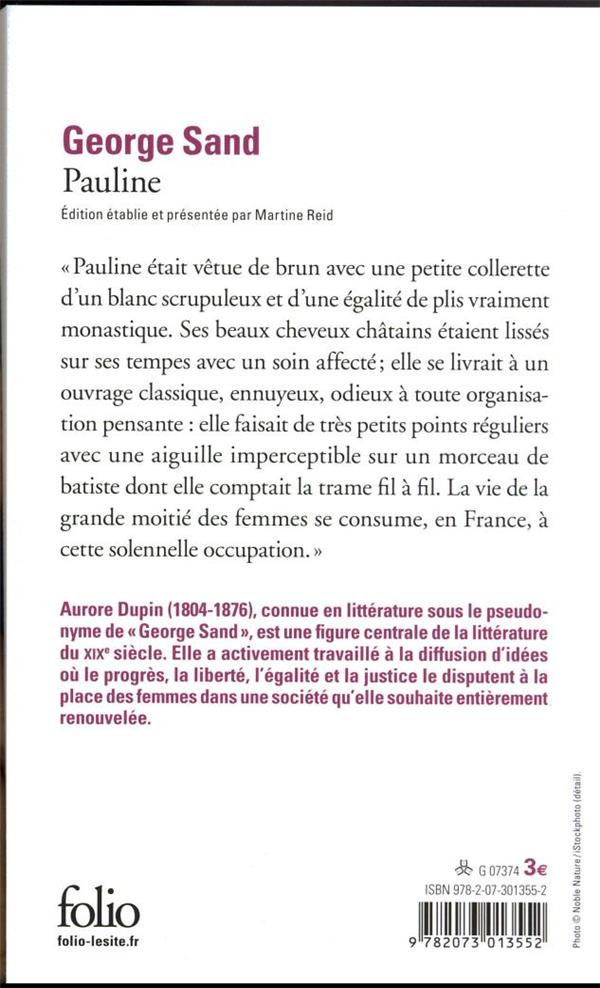 Quatrième de couverture de « PAULINE »