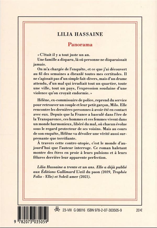 Quatrième de couverture de « Panorama : roman »