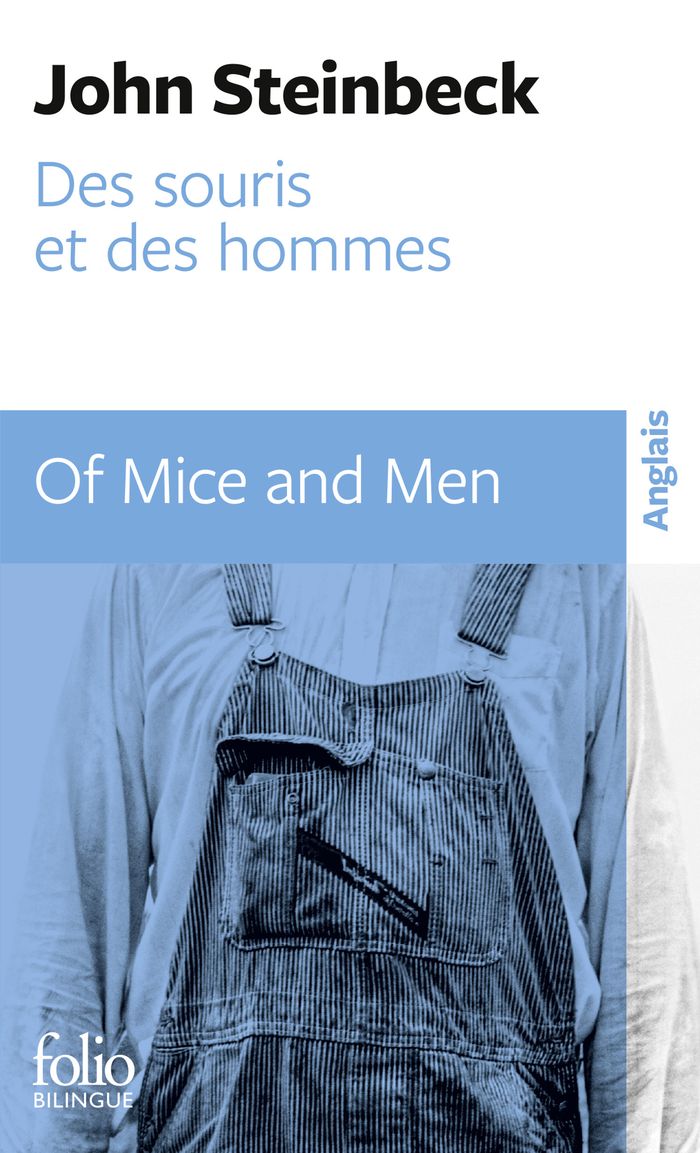 Couverture du livre « Des souris et des hommes » de John Steinbeck, librairie Les Contes Infusés à Corte