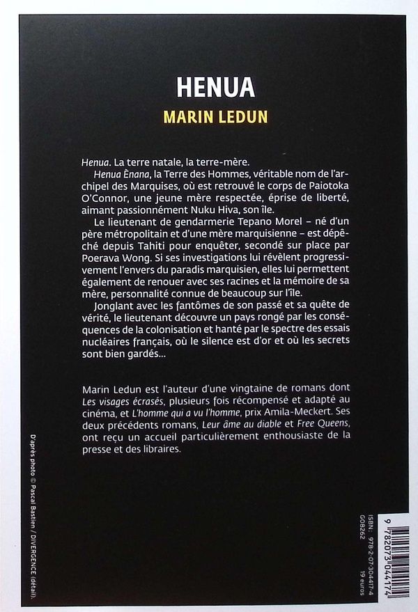 Quatrième de couverture de « Henua »