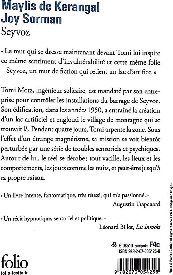 Quatrième de couverture de « Seyvoz »