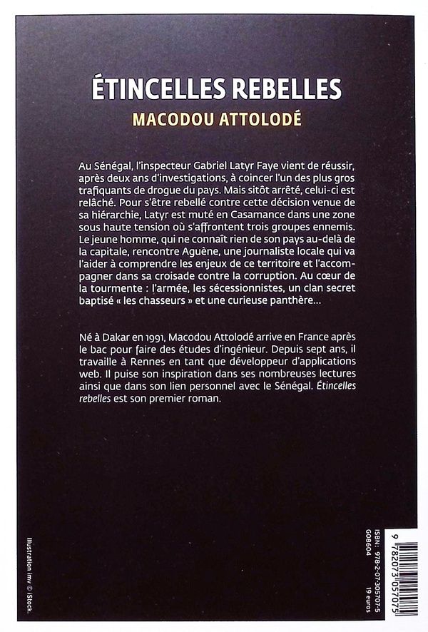 Quatrième de couverture de « Étincelles rebelles »