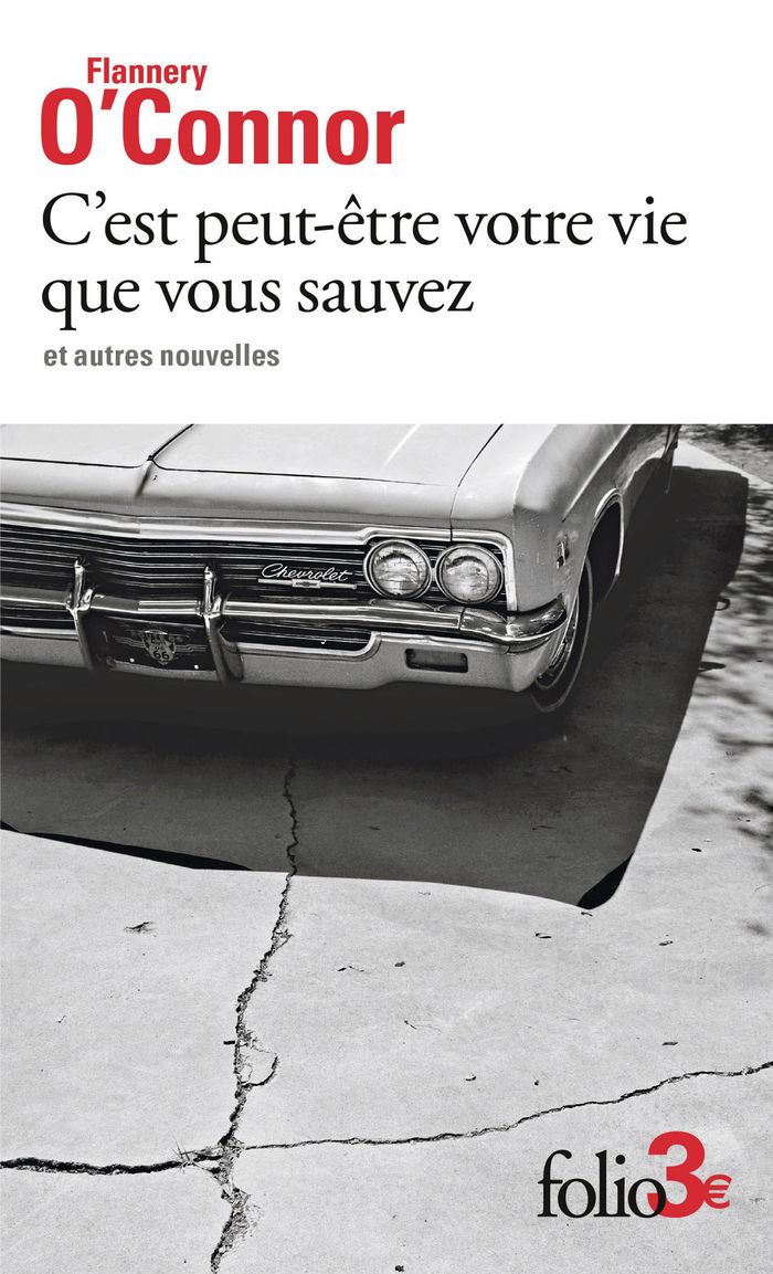 Couverture du livre « C'est peut-être votre vie que vous sauvez : et autres nouvelles » de Flannery O'Connor, librairie Les Contes Infusés à Corte
