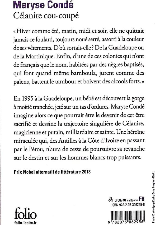 Quatrième de couverture de « Célanire cou-coupé »