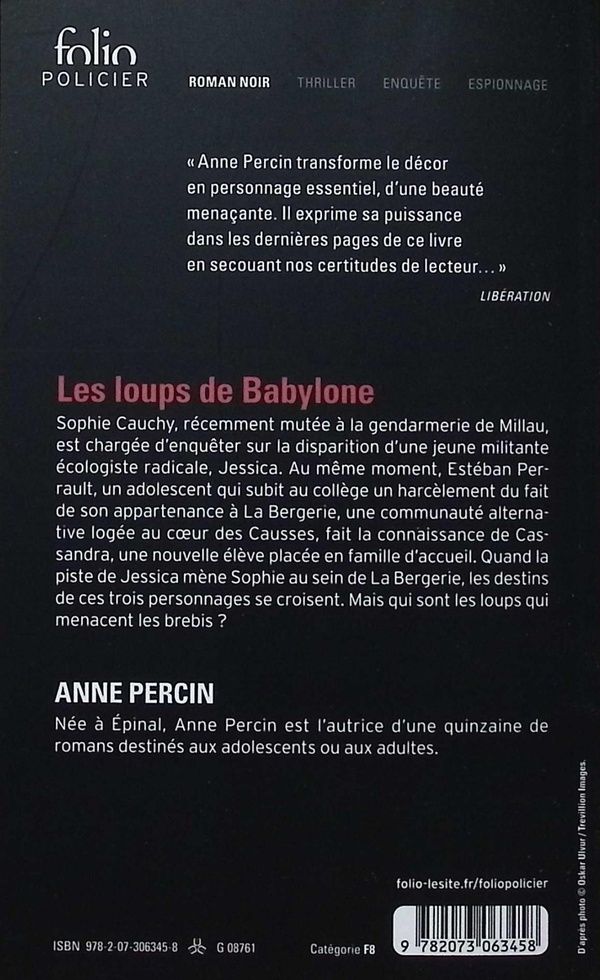 Quatrième de couverture de « Les loups de Babylone »