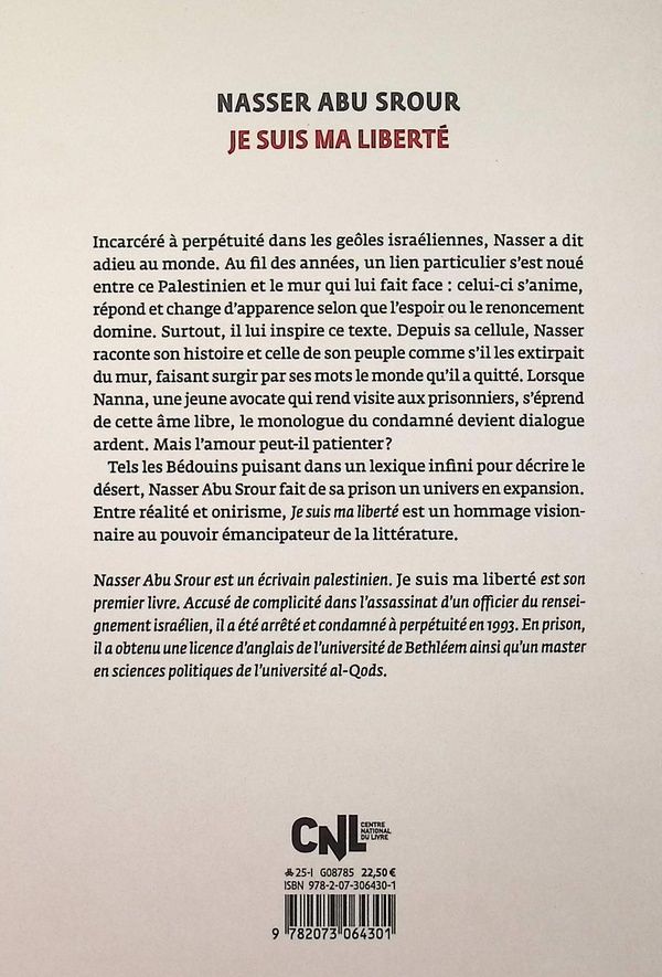 Quatrième de couverture de « Je suis ma liberté : récit »