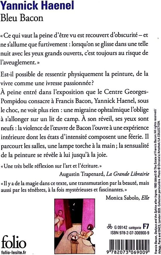 Quatrième de couverture de « Bleu Bacon »
