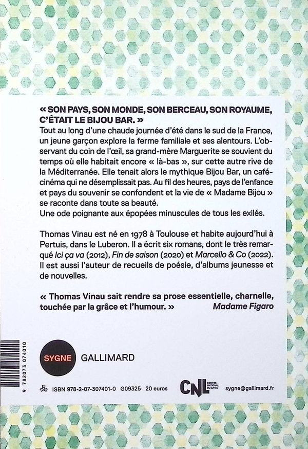 Quatrième de couverture de « Madame Bijou : roman »