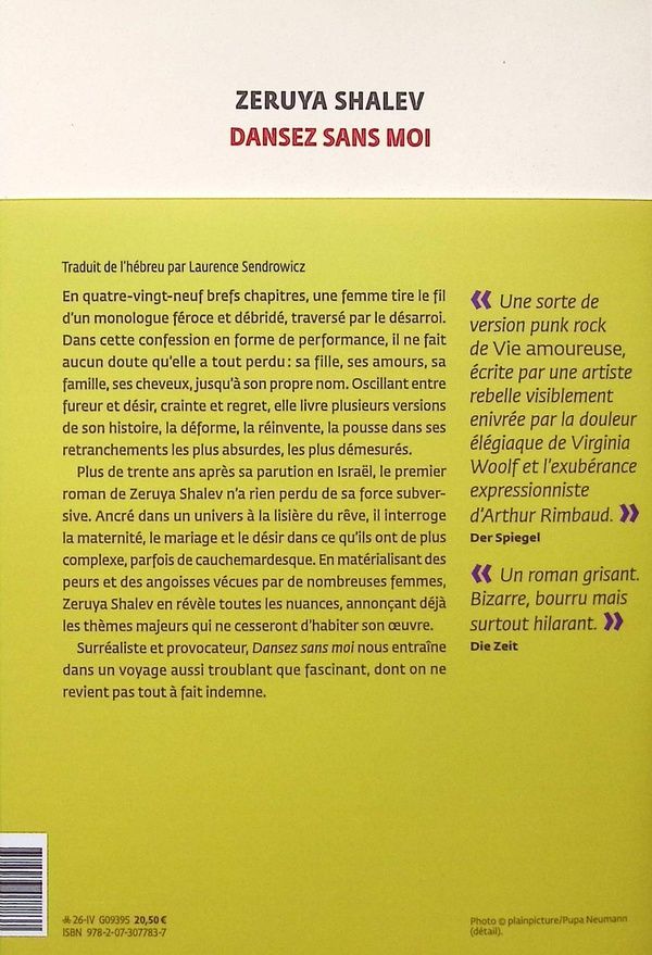 Quatrième de couverture de « DANSEZ SANS MOI »